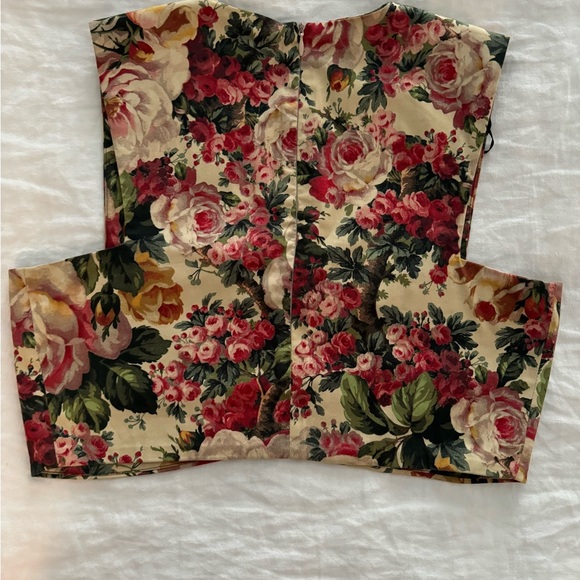 Zara Floral Cropped Vest Top - Picture 5 of 5